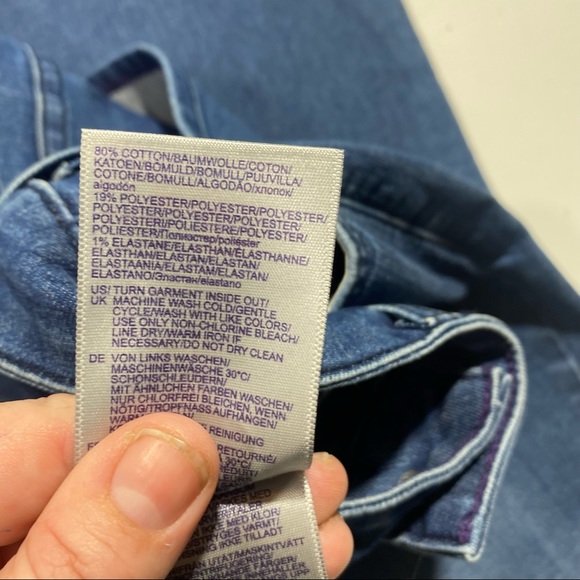 NYDJ Marilyn Straight Lift & Tuck Technology Raw Hem High Rise Jeans NWT Size 14 - Picture 14 of 16